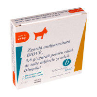 Zgardă BIOVÉ antiparazitară pentru câini până la 24 kg