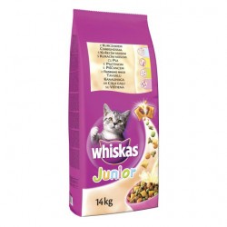 Hrană uscată pentru pisici, Junior, Whiskas, 14kg